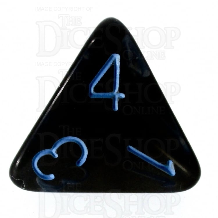HALF PRICE CLEARANCE Role 4 Initiative Translucent Smoke & Blue D4 Dice