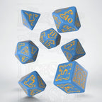Q Workshop Pathfinder Ruins of Azlant Light Blue & Yellow 7 Dice Polyset