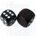 HALF PRICE CLEARANCE Role 4 Initiative Opaque Black & Red 18mm D6 Spot Dice