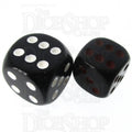 HALF PRICE CLEARANCE Role 4 Initiative Opaque Black & Red 14mm D6 Spot Dice
