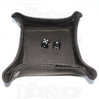 Chasm Leather Folding Dice Tray -  Dark Brown