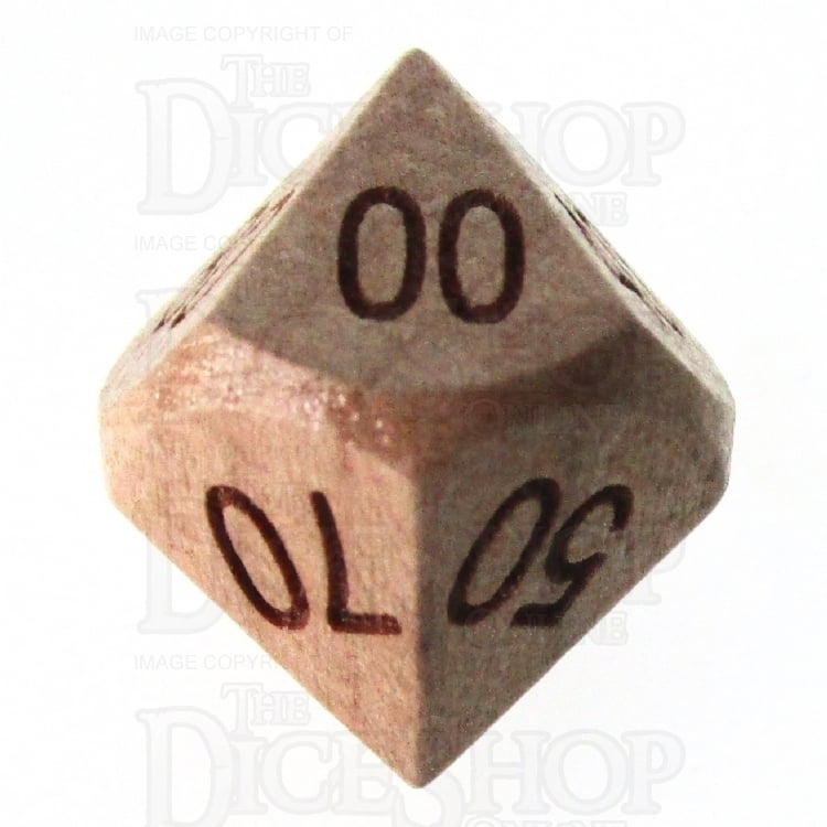 HALF PRICE CLEARANCE TDSO Cherry Wooden Percentile Dice