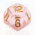 TDSO Iridescent Glitter Pink D12 Dice