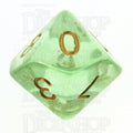 TDSO Iridescent Glitter Green D10 Dice