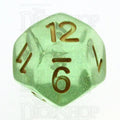TDSO Iridescent Glitter Green D12 Dice