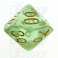 TDSO Iridescent Glitter Green Percentile Dice