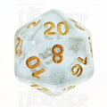 TDSO Iridescent Glitter Blue D20 Dice