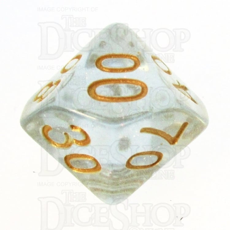 TDSO Iridescent Glitter Blue Percentile Dice