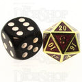 TDSO Metal Fire Forge Gold & Purple MINI 12mm D20 Dice