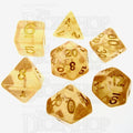 TDSO Iridescent Glitter Orange 7 Dice Polyset