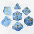 TDSO Glitter Transparent Blue 7 Dice Polyset