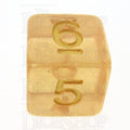 TDSO Iridescent Glitter Orange D6 Dice