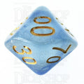 TDSO Glitter Transparent Blue Percentile Dice