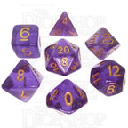 TDSO Iridescent Glitter Purple 7 Dice Polyset