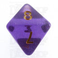 TDSO Iridescent Glitter Purple D8 Dice