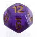 TDSO Iridescent Glitter Purple D12 Dice