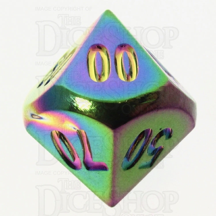 TDSO Metal Iridescent Rainbow Percentile Dice