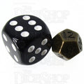 TDSO Metal Antique Gold MINI 10mm D12 Dice