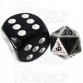 TDSO Metal Antique Silver MINI 10mm D20 Dice