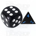 TDSO Metal Black Nickel & Blue MINI 10mm D4 Dice