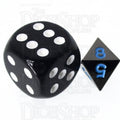 TDSO Metal Black Nickel & Blue MINI 10mm D8 Dice