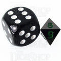 TDSO Metal Black Nickel & Green MINI 10mm D8 Dice