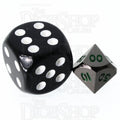 TDSO Metal Black Nickel & Green MINI 10mm Percentile Dice
