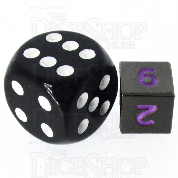 TDSO Metal Black Nickel & Purple MINI 10mm D6 Dice