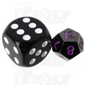 TDSO Metal Black Nickel & Purple MINI 10mm D12 Dice