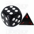 TDSO Metal Black Nickel & Red MINI 10mm D4 Dice