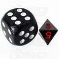 TDSO Metal Black Nickel & Red MINI 10mm D8 Dice