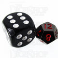 TDSO Metal Black Nickel & Red MINI 10mm D12 Dice
