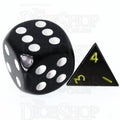TDSO Metal Black Nickel & Yellow MINI 10mm D4 Dice