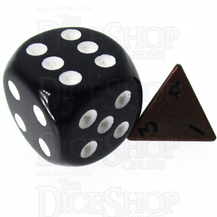 TDSO Metal Antique Copper MINI 10mm D4 Dice