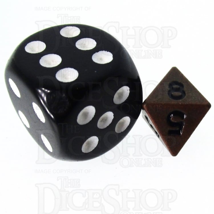 TDSO Metal Antique Copper MINI 10mm D8 Dice