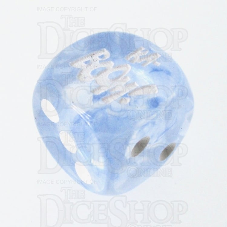 Chessex Nebula Dark Blue KA-BOOM! Logo D6 Spot Dice