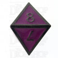 TDSO Metal Script Black Nickel & Purple D8 Dice