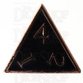 TDSO Metal Script Copper & Black D4 Dice