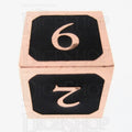 TDSO Metal Script Copper & Black D6 Dice