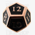 TDSO Metal Script Copper & Black D12 Dice