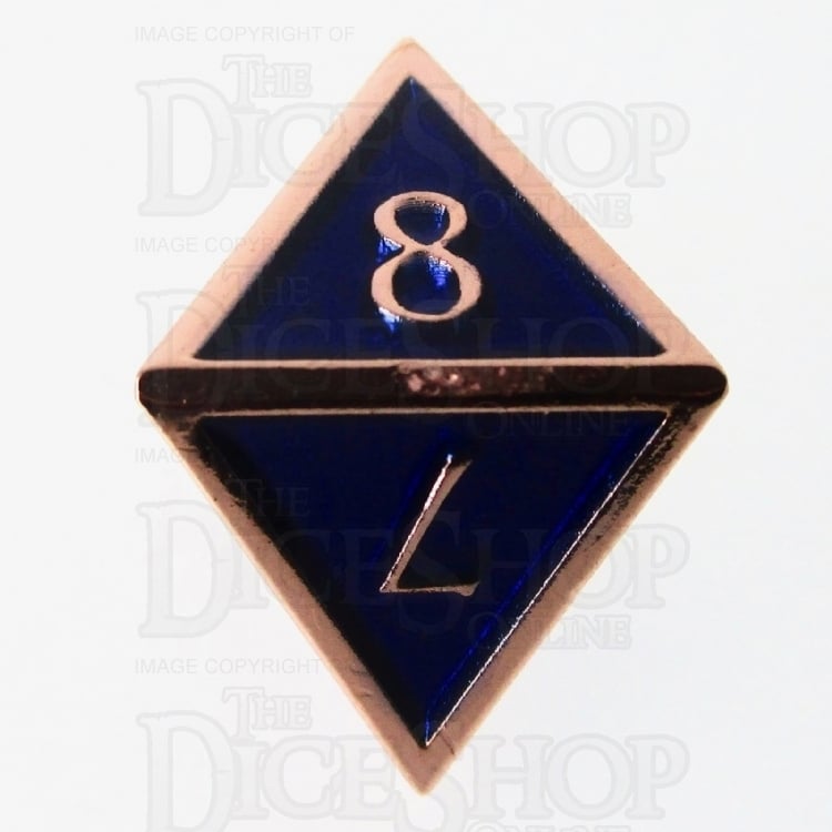 TDSO Metal Script Copper & Blue & D8 Dice
