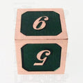 TDSO Metal Script Copper & Dark Green Shimmer D6 Dice