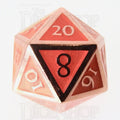 TDSO Metal Script Copper & Orange D20 Dice