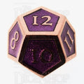 TDSO Metal Script Copper & Purple D12 Dice