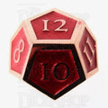 TDSO Metal Script Copper & Red D12 Dice