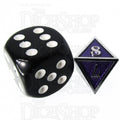TDSO Metal Fire Forge Silver & Purple MINI 12mm D8 Dice