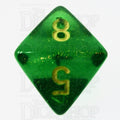 Chessex Borealis OG Maple Green & Yellow D8 Dice - Discontinued