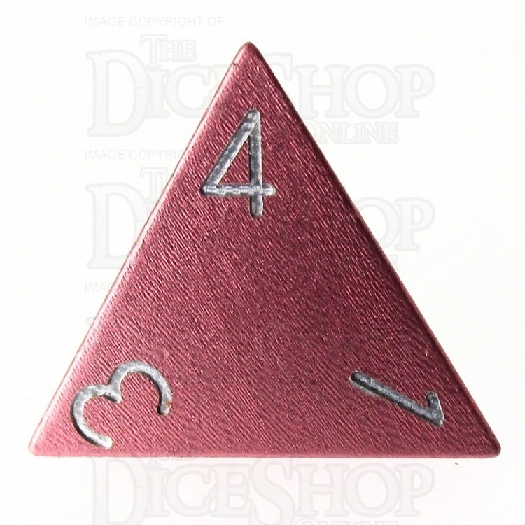 HALF PRICE CLEARANCE TDSO Aluminium Precision Pink Dragon D4 Dice
