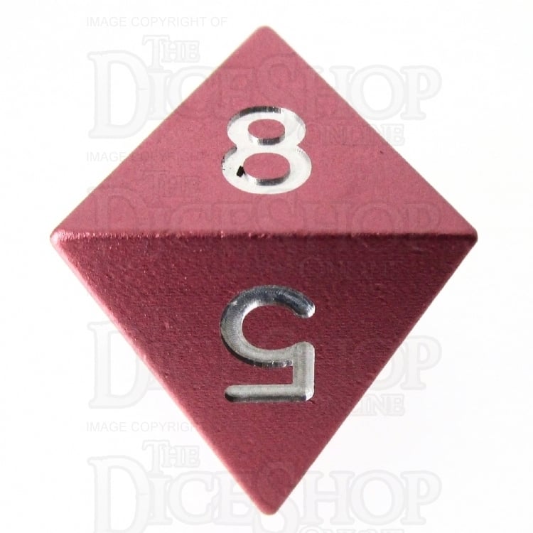 HALF PRICE CLEARANCE TDSO Aluminium Precision Pink Dragon D8 Dice