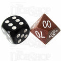 HALF PRICE CLEARANCE TDSO Red Sandalwood Wooden Percentile Dice - Large Inked